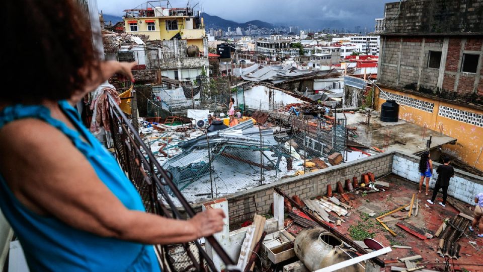 Viviendas afectadas por el huracán Otis | EFE/ David Guzmán