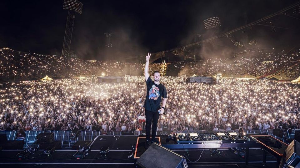 Martin Garrix durante una presentación en Alemania.