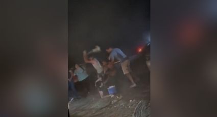 Captan pelea de hombres en Presa La Boca en Santiago, NL