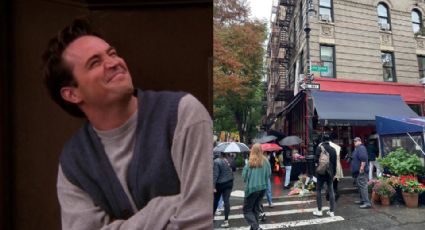 Fans de Matthew Perry le rinden tributo al actor en el edificio de 'Friends'