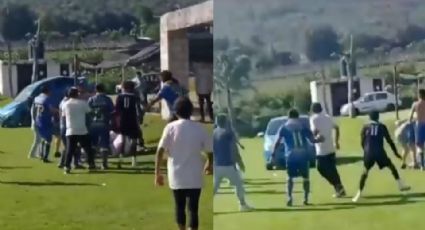 Video: Hombre intenta atropellar en plena riña a jugadores en cancha de futbol    