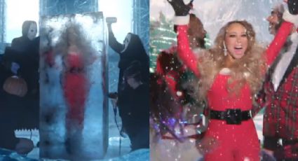 VIDEO: Después de Halloween, Mariah Carey se 'descongela' y se alista para Navidad