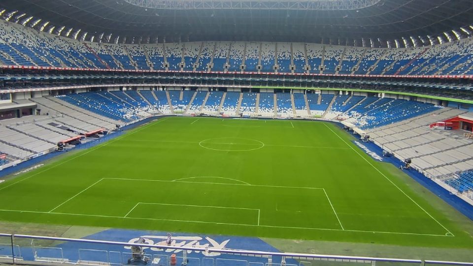 La cancha del 'Gigante de Acero' presenta mejoría y luce lista para albergar el partido entre Monterrey y FC Juárez