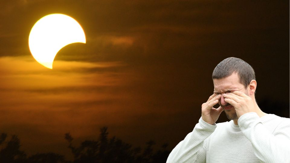 Riesgos de ver un eclipse solar sin gafas de protección