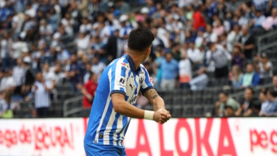 Maxi Meza, celebrando su gol ante Juárez.