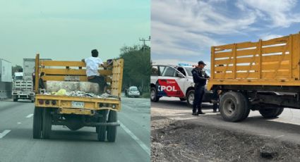 Video: Así persiguieron y detuvieron a jóvenes por arrojar escombro en Escobedo