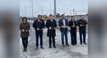 Inaugura Salinas Victoria puente vehicular en carretera Monterrey - Colombia