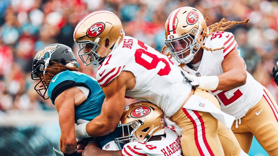 San Francisco 49ers pasó por encima de los Jaguares de Jacksonville.