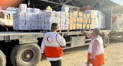 Llegan 850 camiones con ayuda humanitaria a Gaza