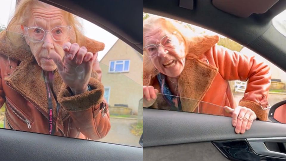 Mujer es captada corriendo a joven; su actitud aterra a las redes sociales