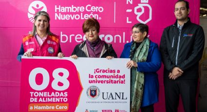 UANL dona 8.7 toneladas de alimentos para estrategia 'Hambre Cero' en Nuevo León