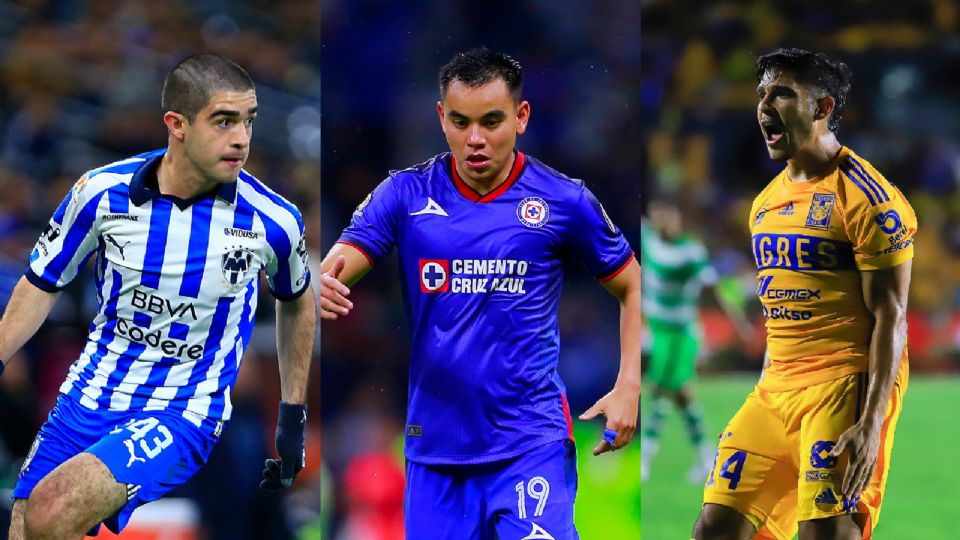 César Garza (Rayados), Carlos Rodríguez (Cruz Azul) y Jesús Garza (Tigres) son algunos elementos regios que participan en la Liga MX