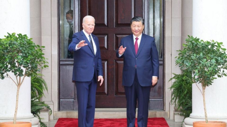 El presidente estadounidense, Joe Biden, y su homólogo chino, Xi Jinping.