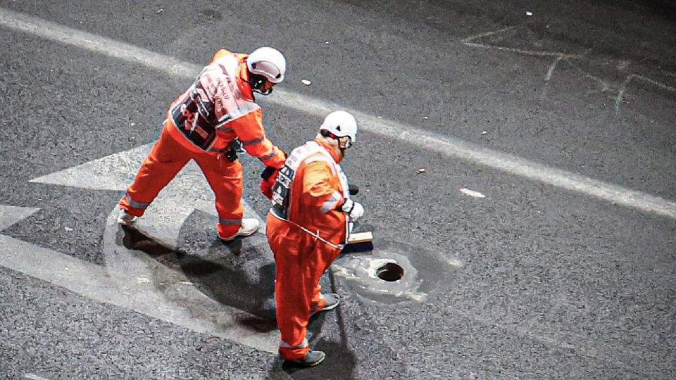 La alcantarilla causante de que se suspendiera la practica 1.