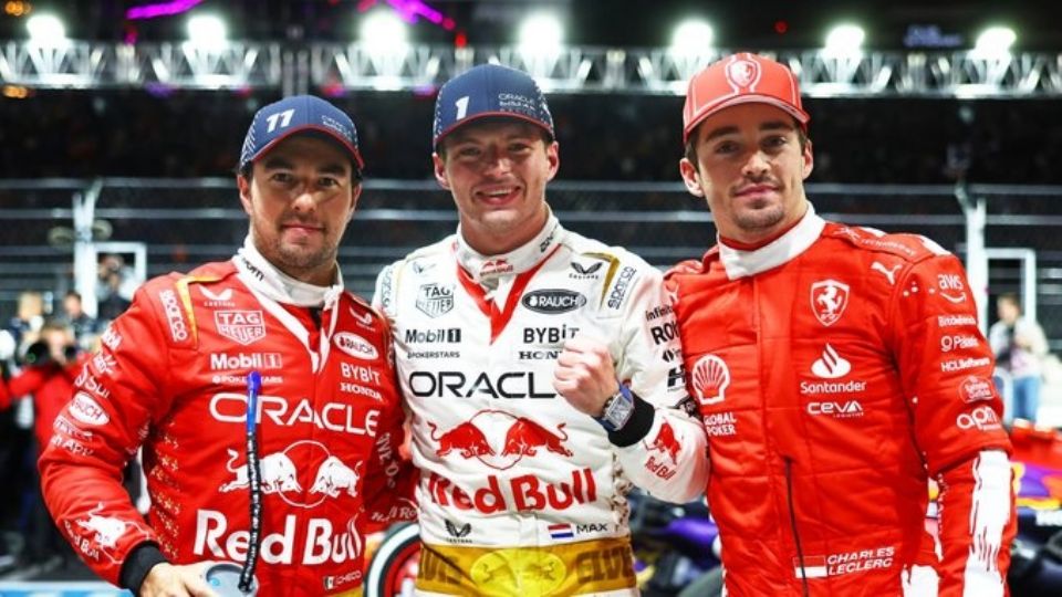 Max Verstappen fue el ganador del Gran Premio de Las Vegas, Charles Leclerc finalizó segundo y Sergio Pérez fue tercero.