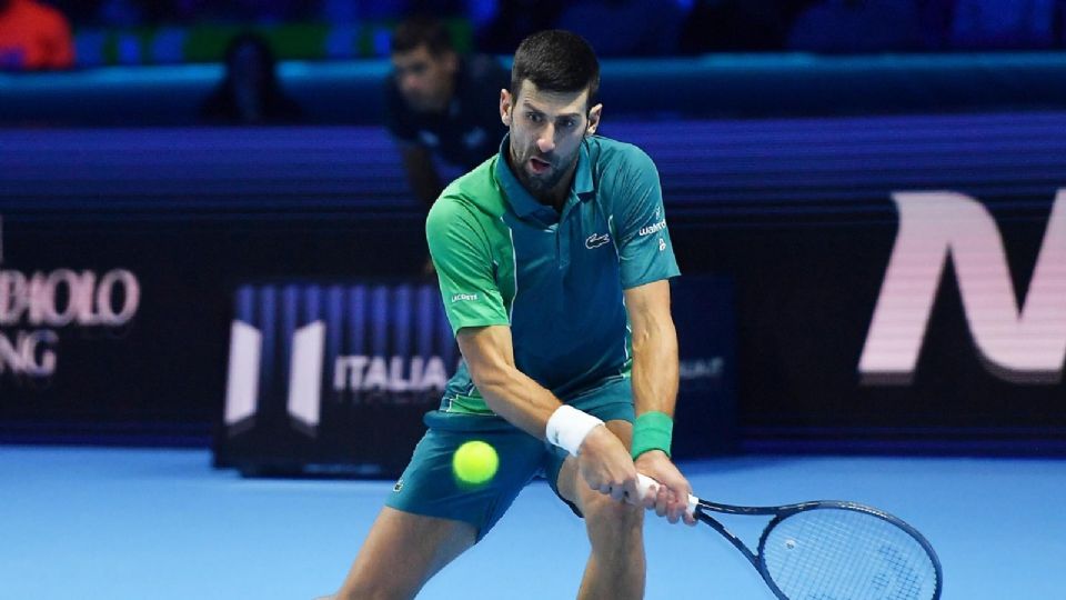 Novak Djokovic durante la Gran final de Singles.