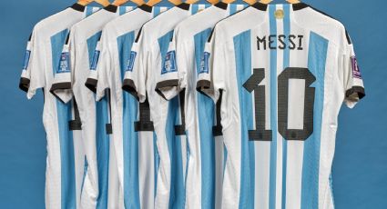 Subastan en 10 millones de dólares camisetas de Messi del mundial Qatar 2022