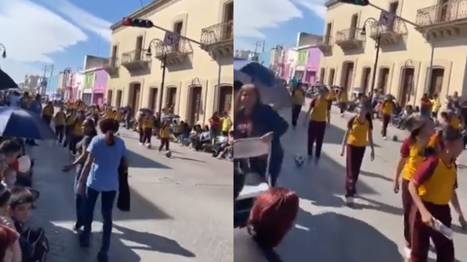 Desfile del 20 de noviembre en Linares fue detenido por reporte de disparos de arma de fuego