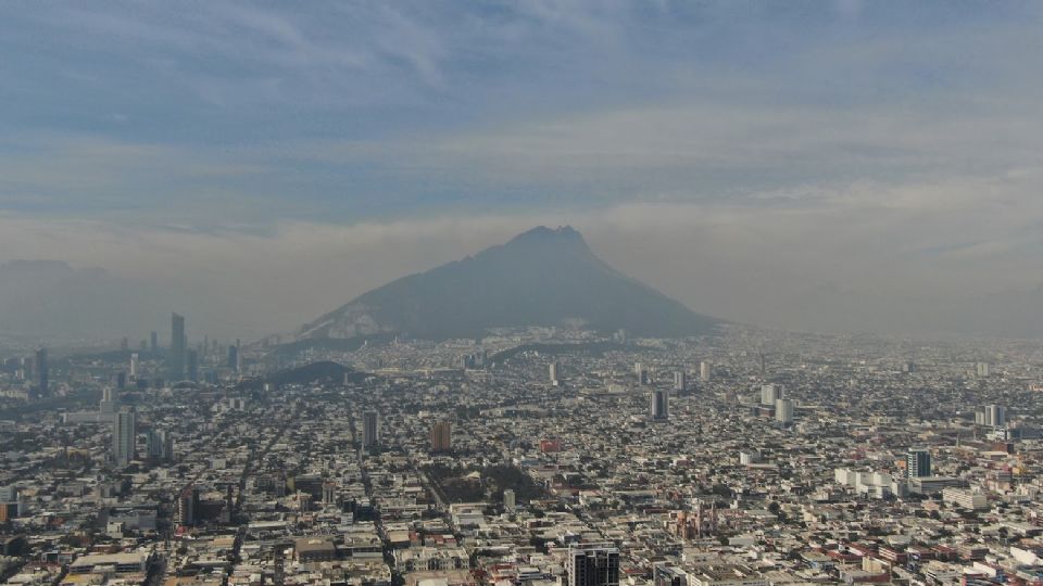 Área Metropolitana de Monterrey con contaminación.