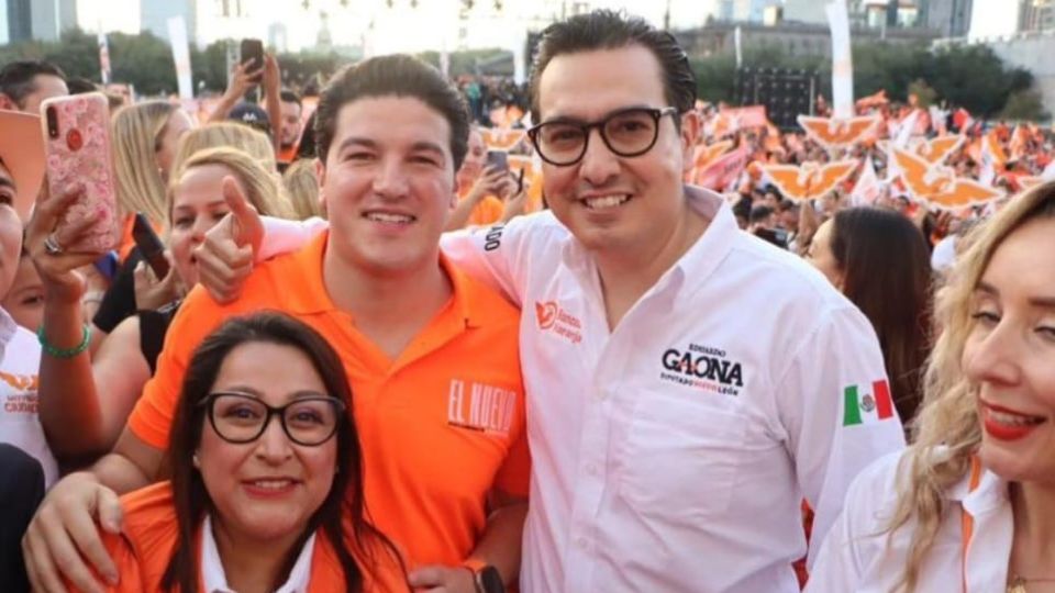 Samuel García junto al diputado de Movimiento Ciudadano, Eduardo Gaona.