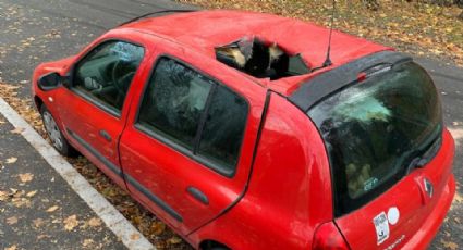 Supuesto meteorito aterriza sobre auto en Francia