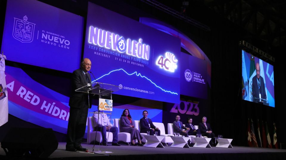 Javier Navarro en la Convención Anual y Expo Aneas 2023.