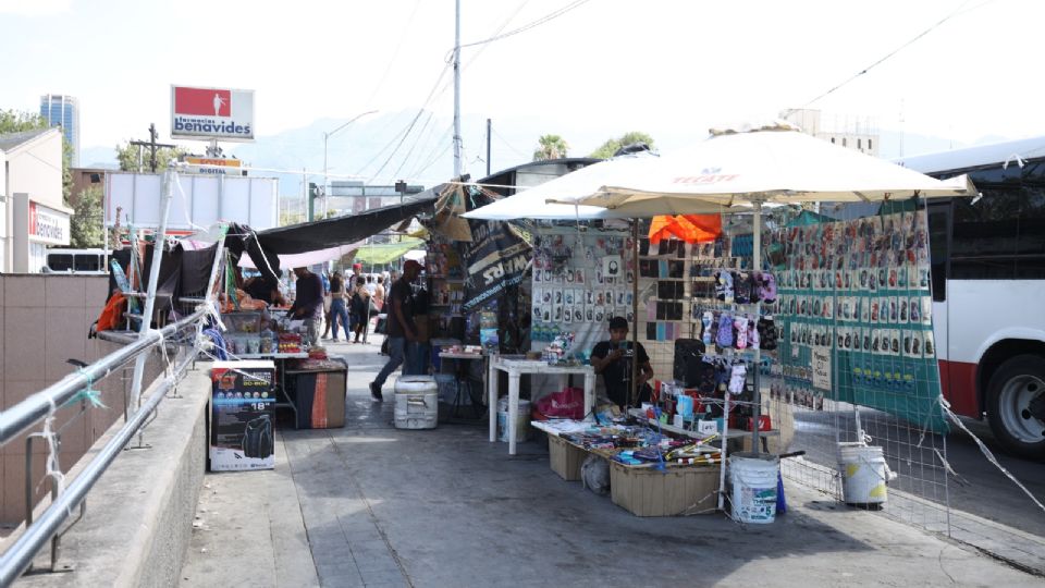 Comercio informal en Monterrey.