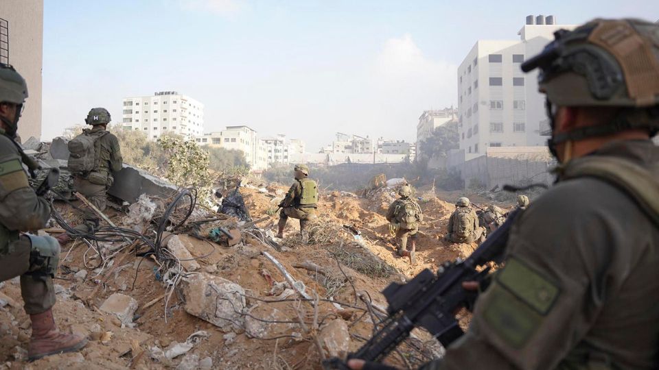 Ejército israelí en la ciudad de Gaza.