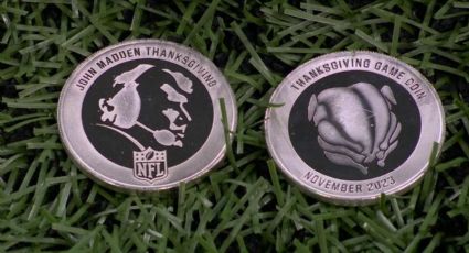 La NFL honra a John Madden con una moneda especial en Día de Acción de Gracias