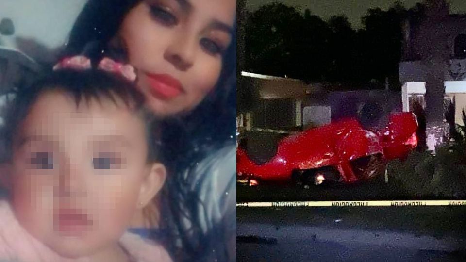 Yessenia Guadalupe Sosa, de 20 años, y su hija Sofía Nohemí, de un año y nueve meses.