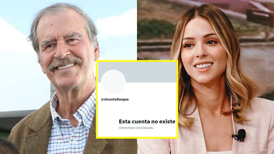 La cuenta de Vicente Fox desapareció tras la polémica con Mariana Rodríguez.