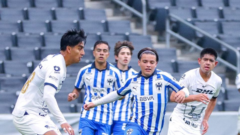 Rayados Sub 18 no pasó del empate sin goles con su similar de Pumas, en la final de ida de la categoría, disputada este miércoles en el Estadio BBVA.