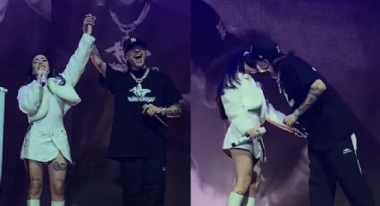 Peso Pluma y Nicki Nicole confirman relación durante concierto en CDMX