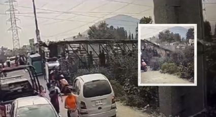 Video: Se desploma puente peatonal en Estado de México: hay 13 heridos