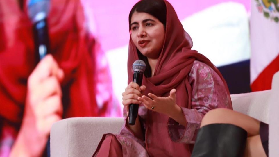 Activista pakistaní Malala Yousafzai, ganadora del Premio Nobel de la Paz en 2014.