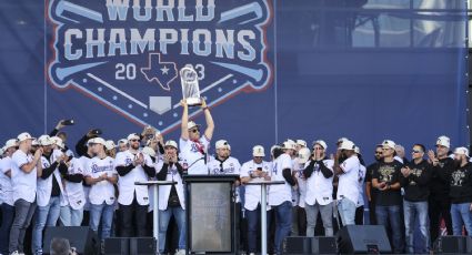 Los Rangers celebran su triunfo con la promesa de ganar otra Serie Mundial