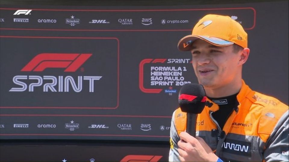 Lando Norris consiguió la pole position para el último sprint de la temporada; Sergio Pérez finalizó tercero en la clasificación.