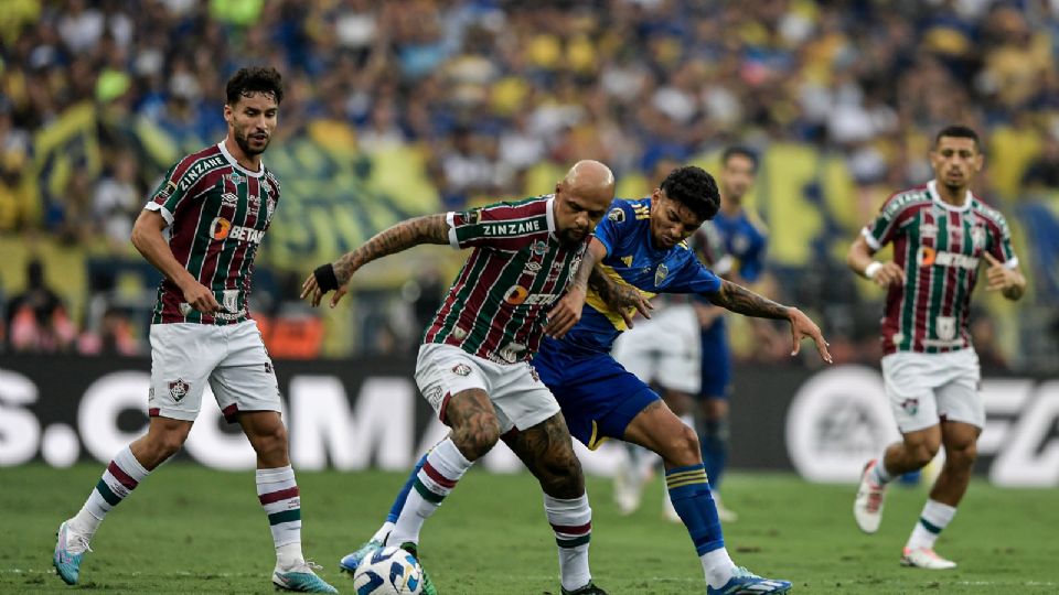 Felipe Melo, estrella del Fluminense durante la Final de la Copa Libertadores 2023.