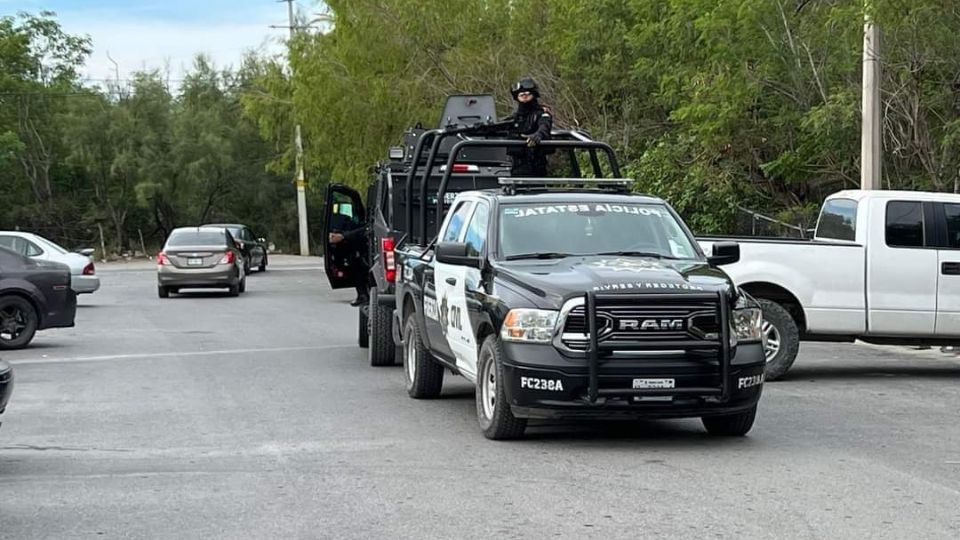 Al lugar del ataque a balazos llegaron elementos de Fuerza Civil.