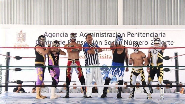 Llevan función de lucha libre al Cereso de Apodaca