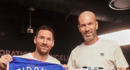 Se reúnen Zidane y Messi; "Leo es pura magia"