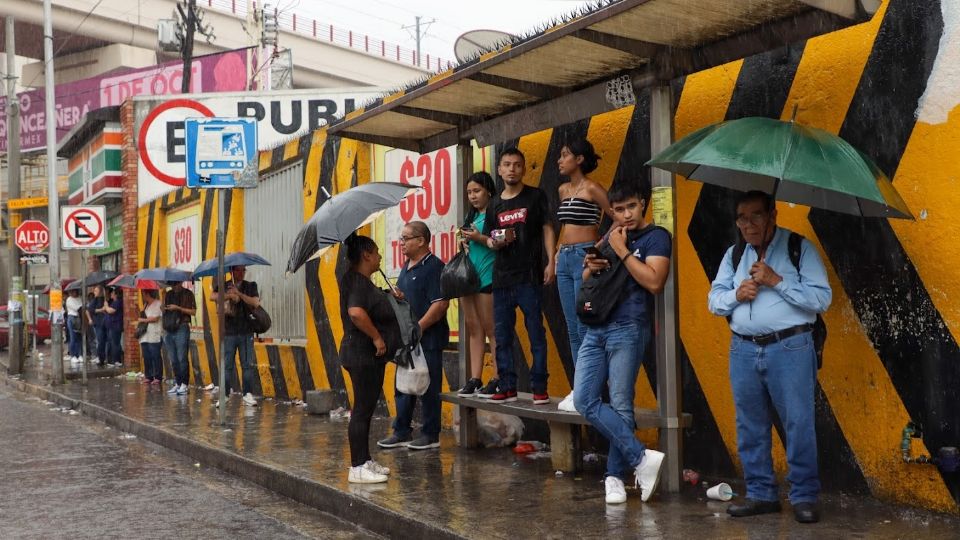 Lluvias registradas en la ciudad de Monterrey