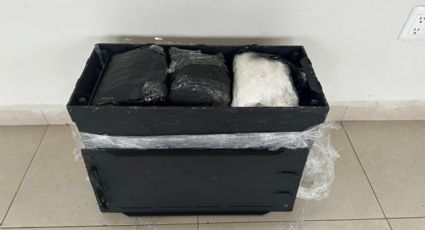 Descubren caja con droga dentro de Central de Autobuses en Monterrey