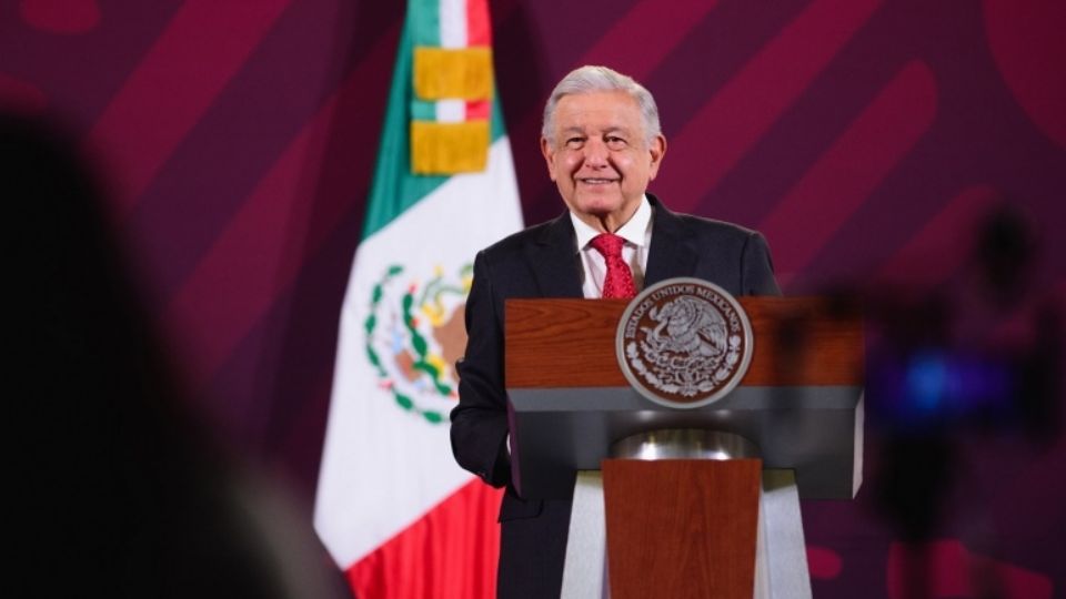 Presidente Andrés Manuel López Obrador en rueda de prensa