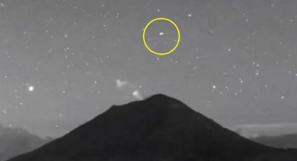 Captan extraña luz sobre el Volcán Popocatépetl