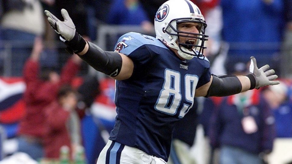 Frank Wycheck en su época como jugador de los Titans.