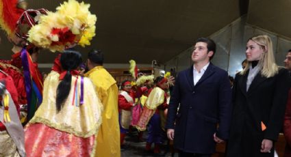 Samuel García y Mariana Rodríguez asisten a venerar a la Virgen de Guadalupe en su día