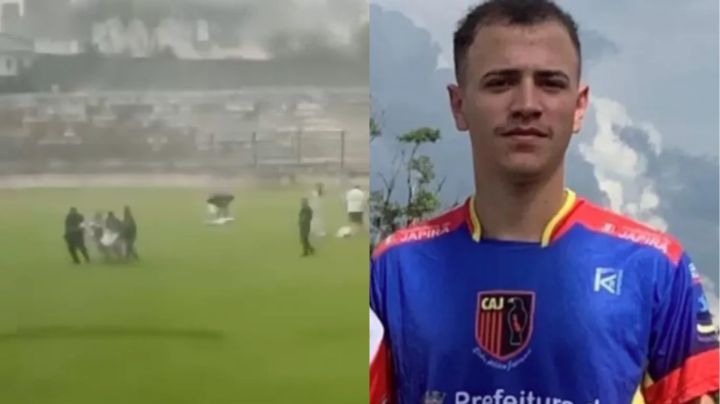 Video: Muere futbolista tras caerle un rayo en la cabeza en Brasil