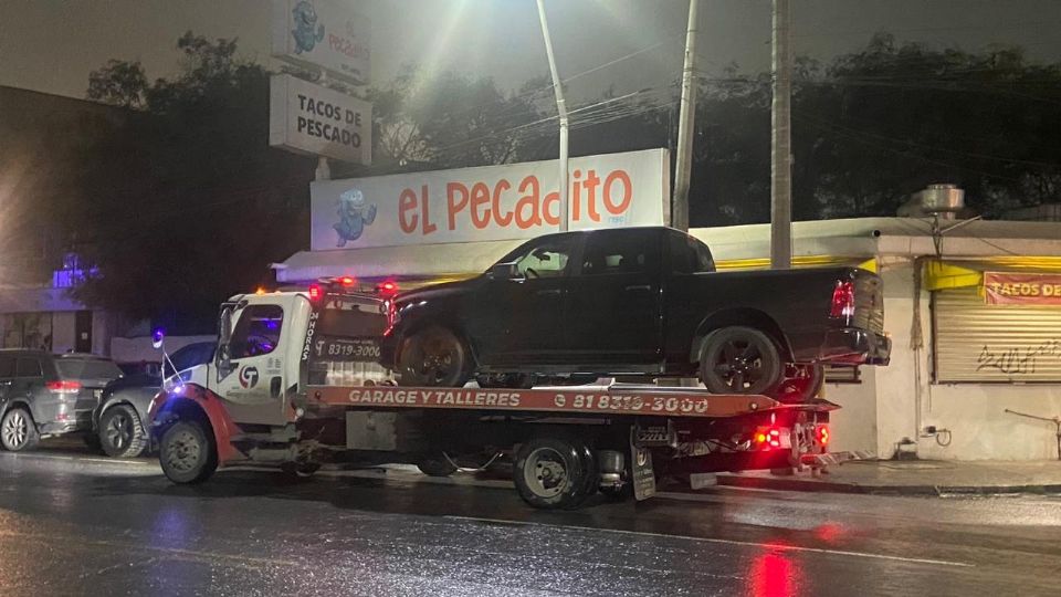 Uno de los autos retirados.