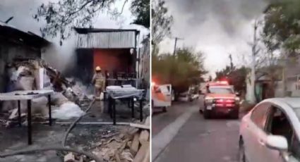 Se incendia negocio de madera en la colonia Nuevo Repueblo